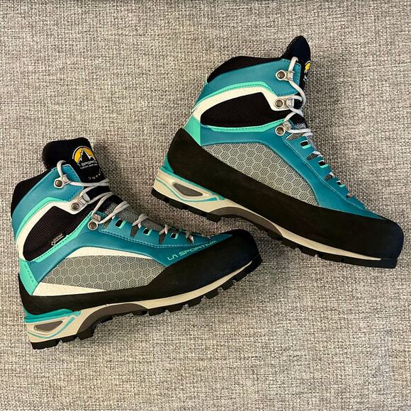 EUC La Sportiva Trango Tower GTX Womens 7.5 Mountaineering Boots GoreTex Emerald - Picture 14 of 16